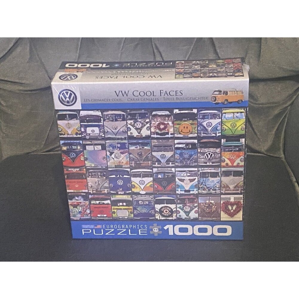 Eurographics Jigsaw Puzzle VW Cool Faces 1000 Pieces VW Van Bus Volkswag…